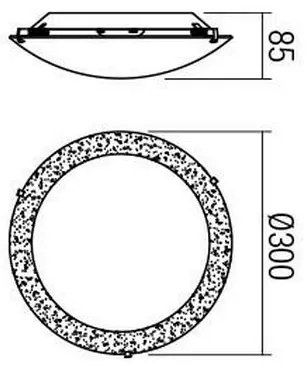 Redo 05-864 - LED Stropné svietidlo ARTEMIS LED/12W/230V pr. 30 cm zlatá
