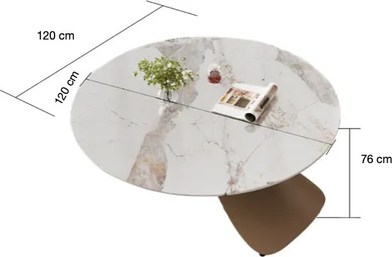 KONFERENČNÝ / JEDÁLENSKÝ ROZKLADACÍ STÔL MOISE MRAMOR 2v1