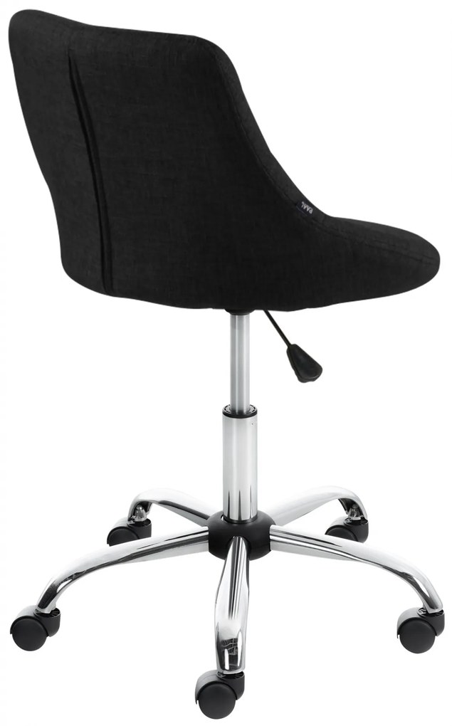 Design-Shop Pracovná stolička Lazio - látka - Čierna
