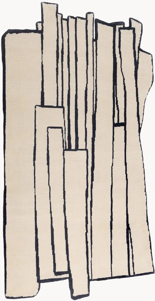 Ručne viazaný vlnený koberec Contour