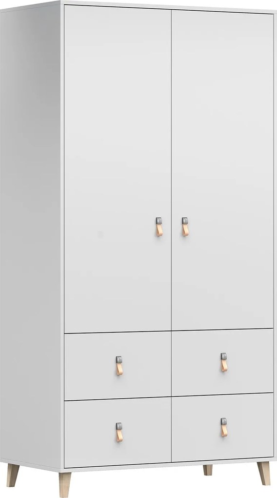 Šatníková skriňa FALCO - biela