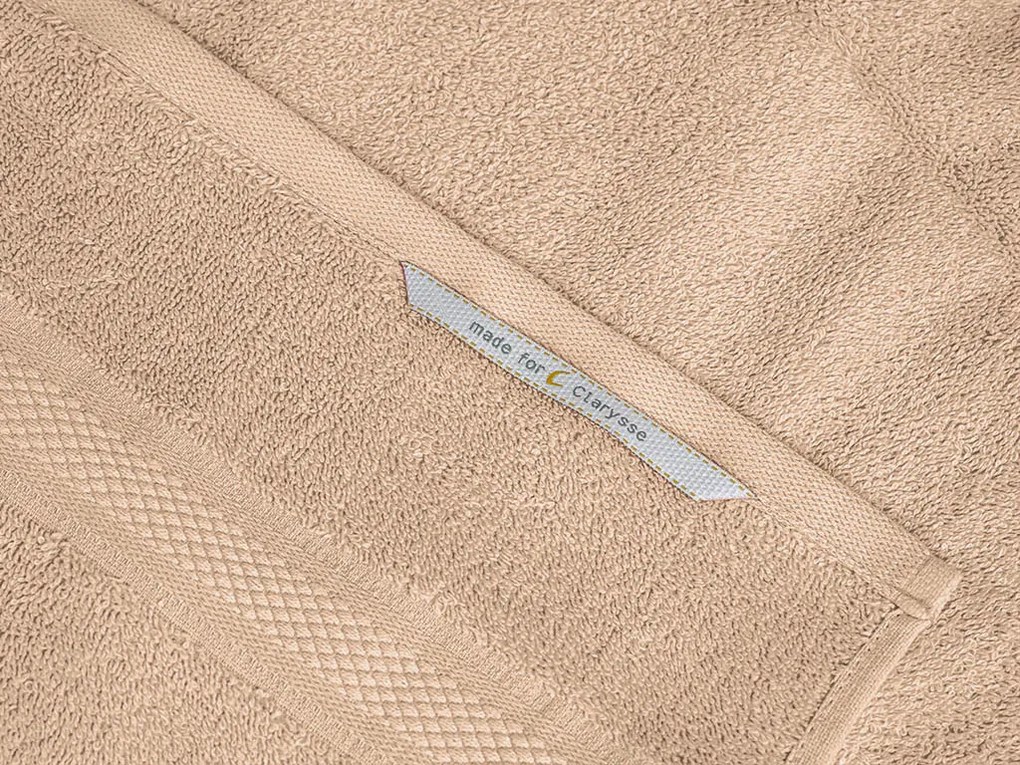 Osuška CLARYSSE ELEGANCE 70x140 cm piesková, 100% bavlna