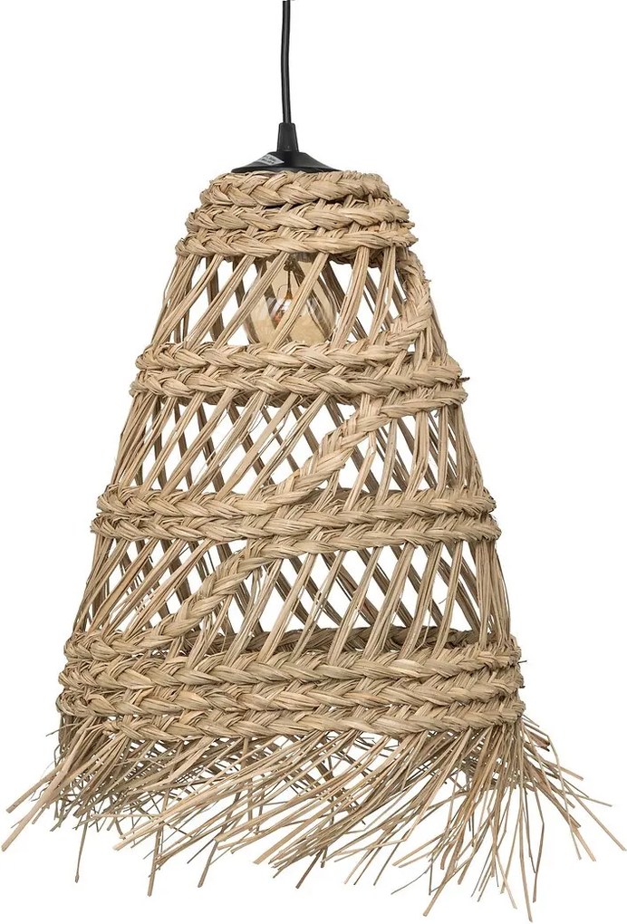 Slamená závesná lampa LAHYS