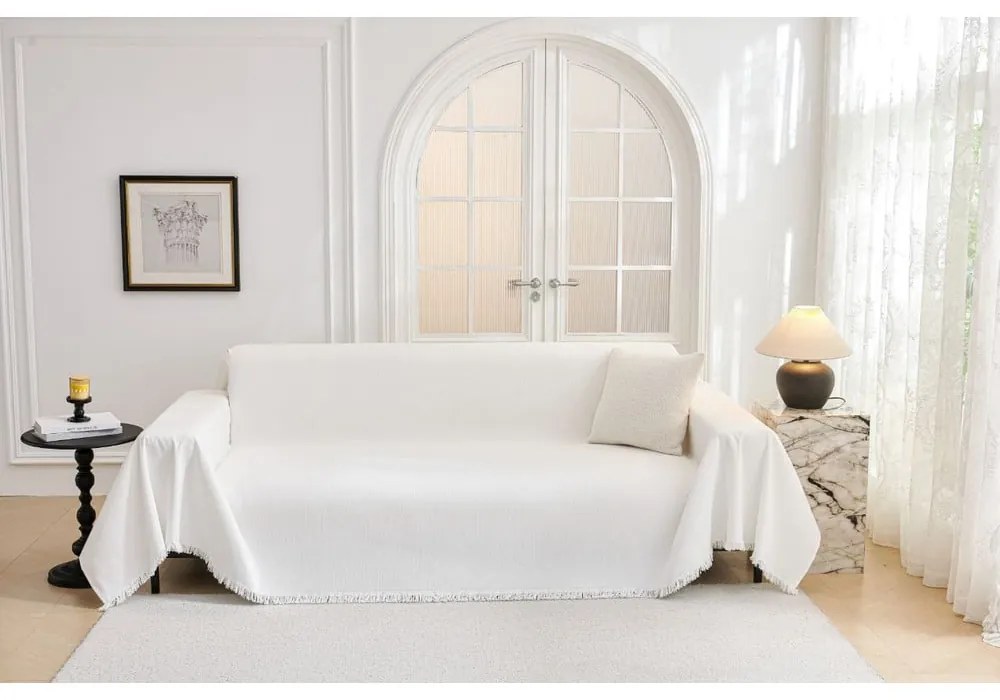 Biely poťah na kreslo 70 cm Talo – Filumi