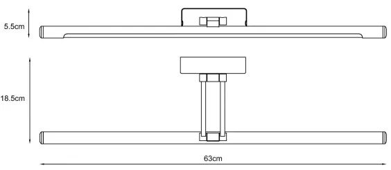 Lucide 48202/12/11 - LED Obrazové svietidlo GAVIN LED/13W/230V IP21 lesklý chróm