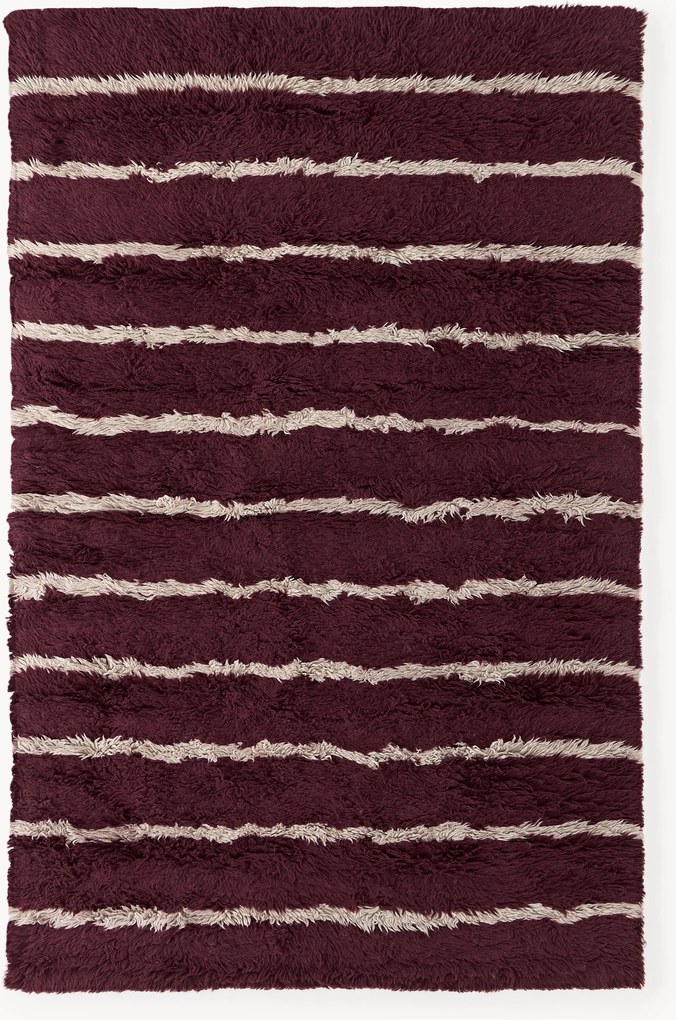 Ručne tuftovaný vlnený koberec's vysokým vlasom Chaz