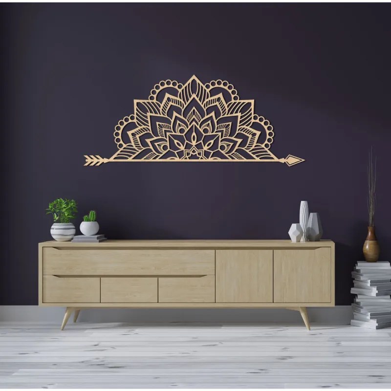 Mandala na stenu - Moderná drevená dekorácia v boho štýle | SENTOP HDF0492