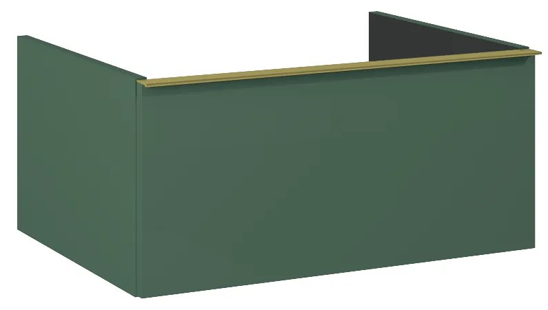 Elita Look, skrinka pre umývadlo na pultovú dosku 60x45x28 cm 1S PDW, zelená matná, ELT-168108