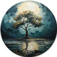 Okrúhle obrazy s akrylom Odlesky prírody | rôzne rozmery