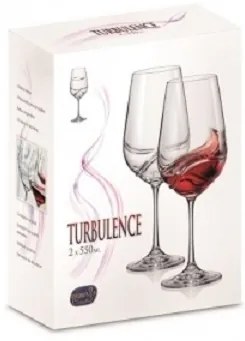 Crystalex Poháre na víno TURBULENCE 550 ml, 2 ks