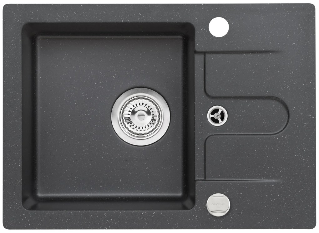 ALVEUS CZ CORTINA 10 91- černá (580x420mm) + pop-up sifon