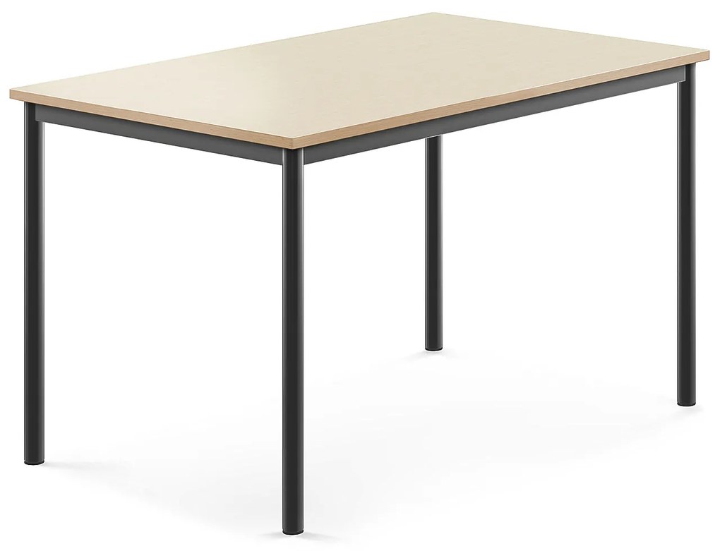 Stôl BORÅS, 1200x800x720 mm, laminát - breza, antracit
