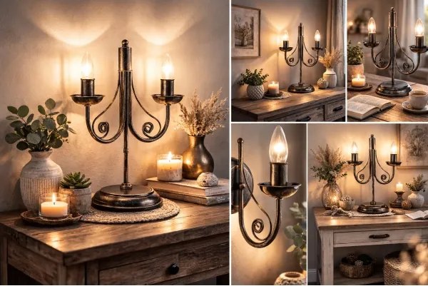 Stolná lampa DONATO 2xE14/40W/230V