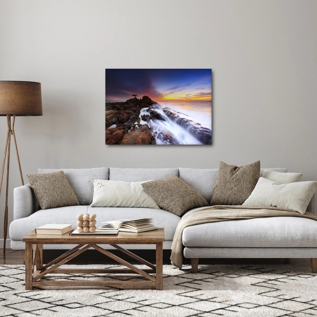 Obraz hory v hmle (70x50 cm)
