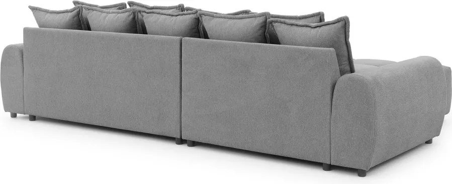 Sivá rohová pohovka (ľavý roh/s leňoškou) Albane – Ropez