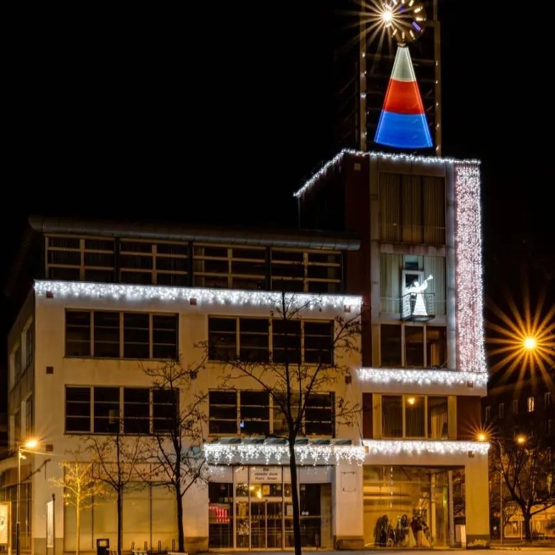 DECOLED LED světelné záclony, FLASH, 1x3 m, ledově bílá, 300 diod, IP67