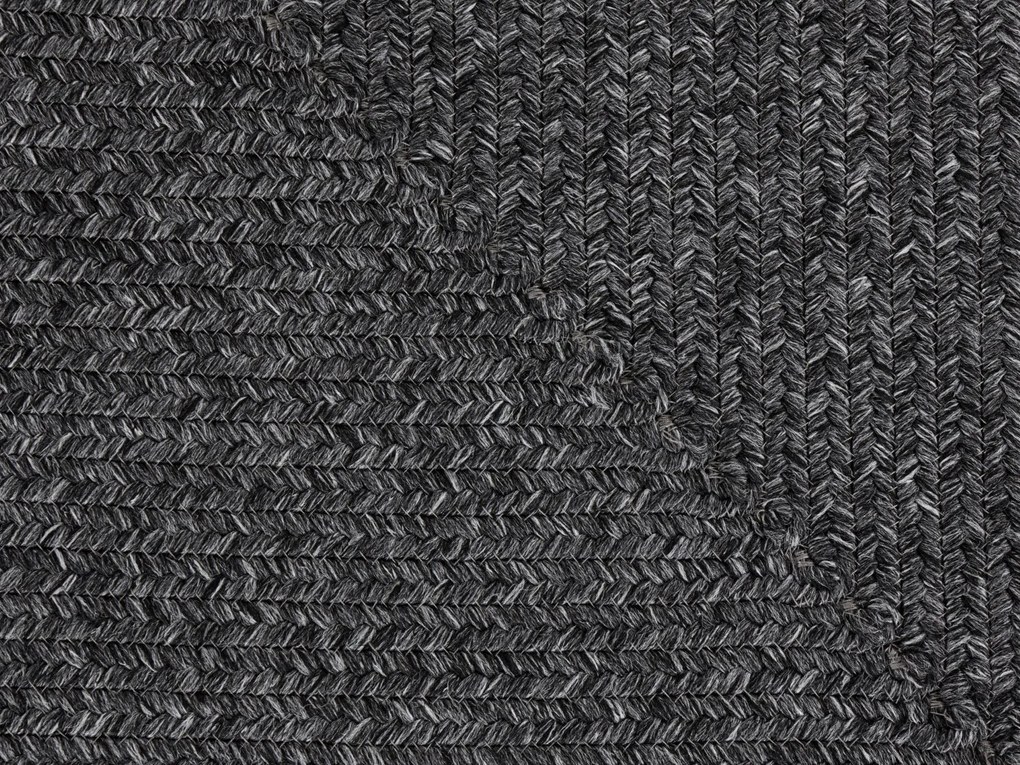 Kusový koberec Braided 105550 Dark Grey – na von aj na doma, 80x200, šedá, chodba / predsieň, Hanse Home