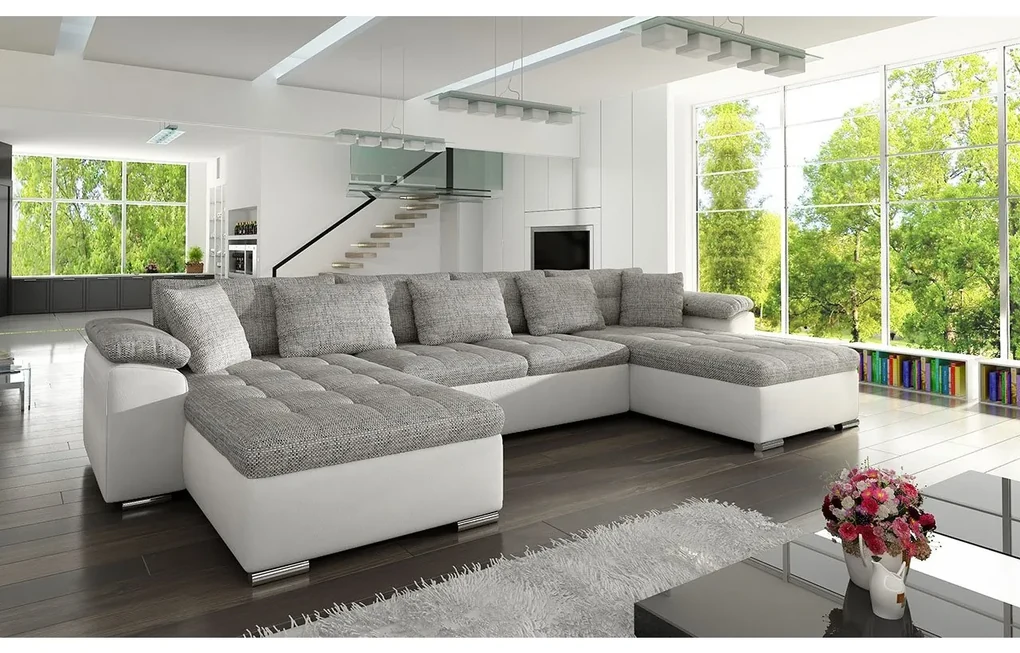 Rohová sedacia súprava Wicenza, Dostupné poťahy: ekokoža Soft 011 + Lux 06