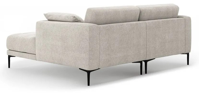 Béžová rohová pohovka (pravý roh/s leňoškou) Bemy – Micadoni