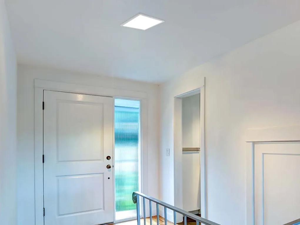LED2 Zápustné kúpeľňové bodové LED osvetlenie SLIM, 15W, teplá biela, štvorcové, biele, IP43