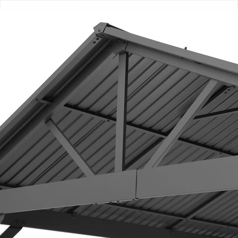 Hliníková pergola Avenberg PAVILIO 5x3m čierna
