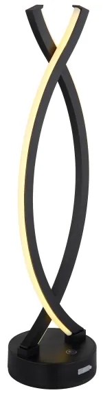 Globo 58457S - LED stmievateľná dotyková stolná lampa HELA LED/1W/3,7V čierna