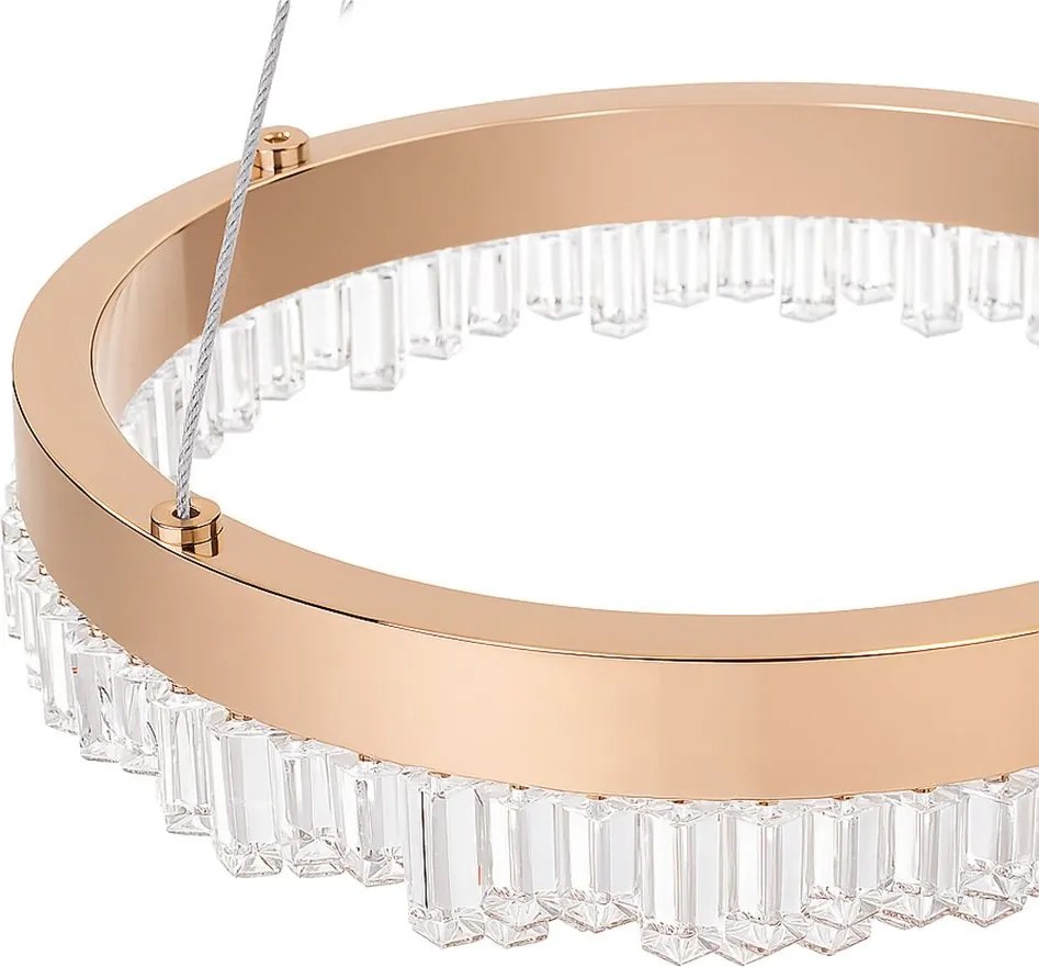 Toolight Toolight, závesné LED svietidlo 20cm, 12W, 3000K, LHJ097-CP, ružové zlato, OSW-60042