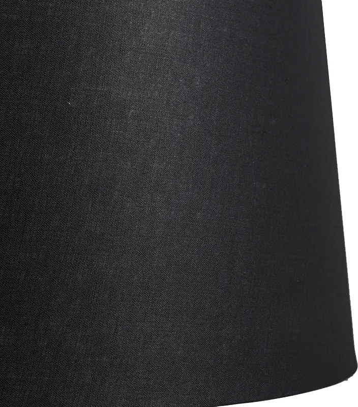 Tienidlo na lampu z ľanu čierne 45/25