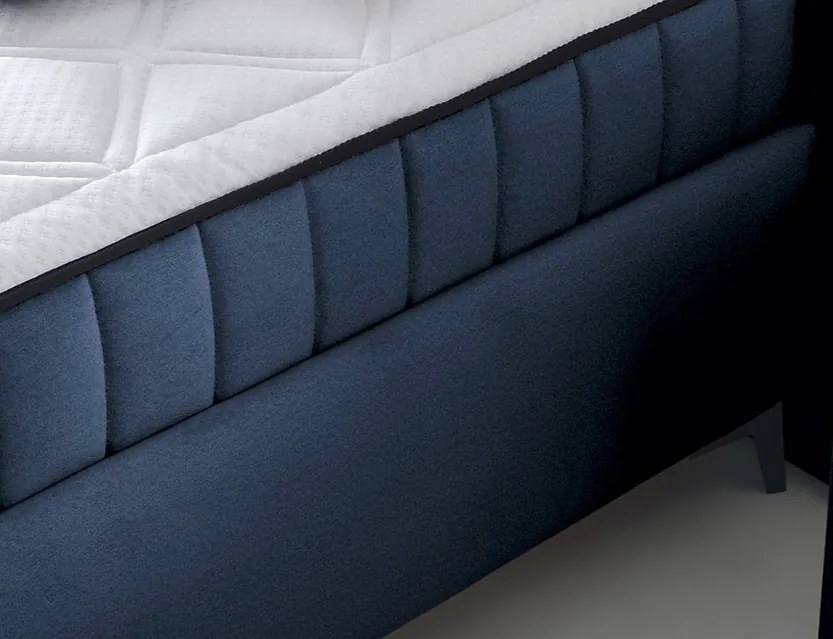 Posteľ Joy 180x200 cm, námornícka modrá látka