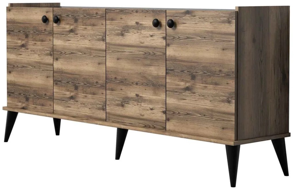 Dizajnová komoda Galilahi 182 cm vzor orech