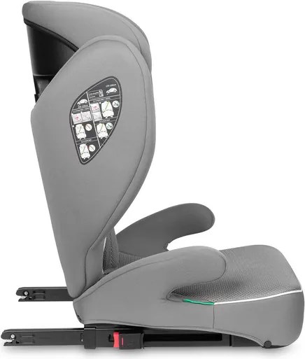Autosedačka CARETERO BREEZY FIX GREY (100-150cm)