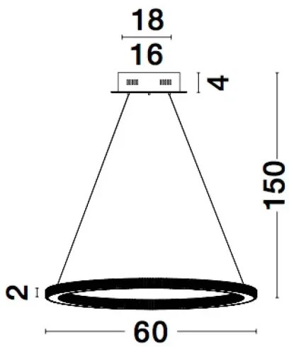 LED luster Cilion 48W 60 zlaté