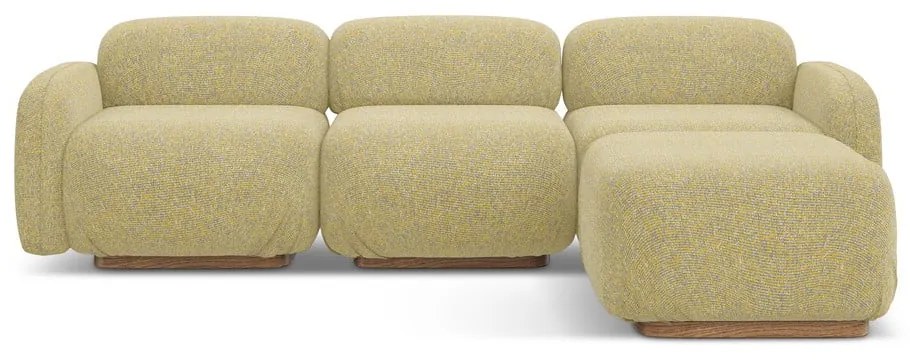 Žltá modulárna rohová pohovka (variabilná) Ailani – Makamii