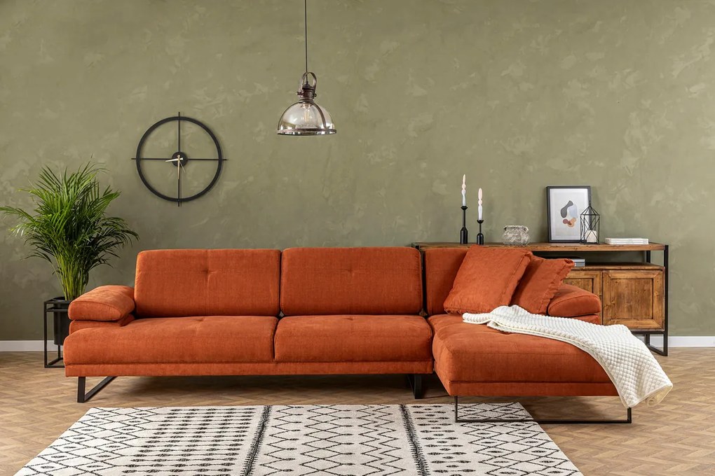 Rohová pohovka Mustang Small Right Orange