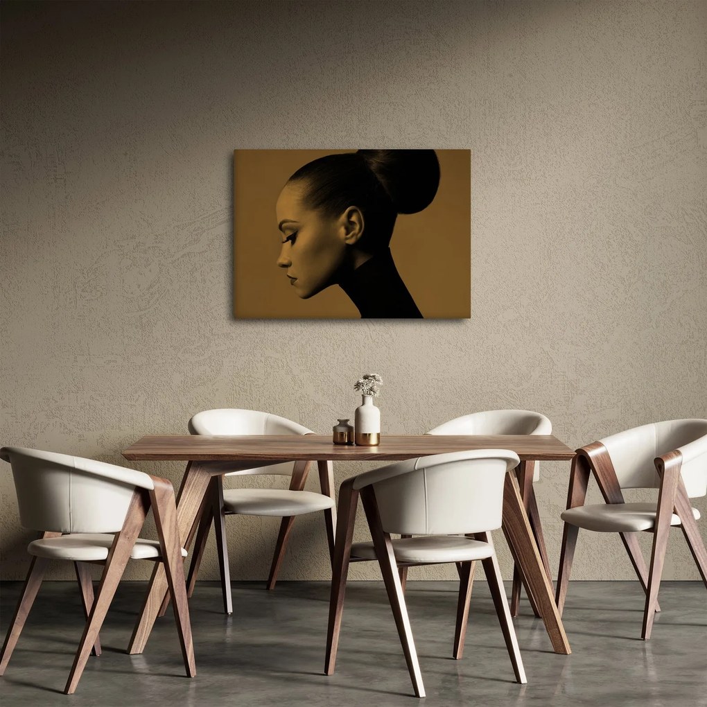 Obraz - Žena z profilu (70x50 cm)