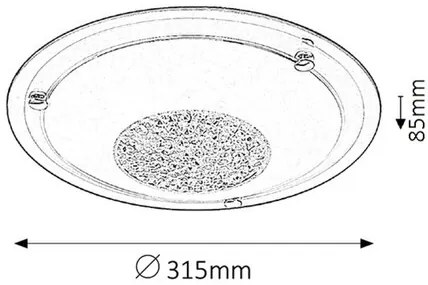 Rabalux stropné svietidlo Patricia 2466