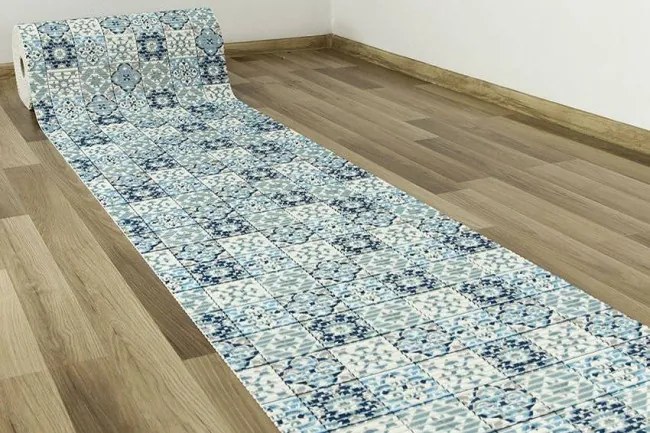 Kúpelňová penová rohož Softy-tex 828 modrá