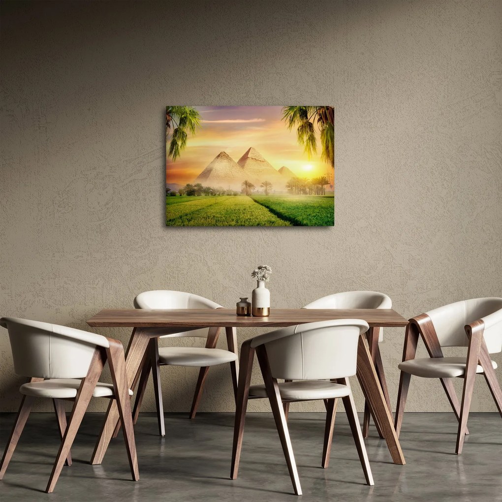 Obraz - Pyramídy (70x50 cm)