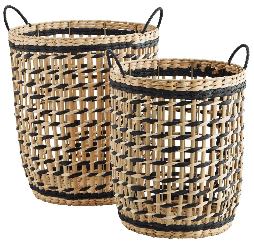 MADAM STOLTZ Kôš s ušami Rush Natural Väčší