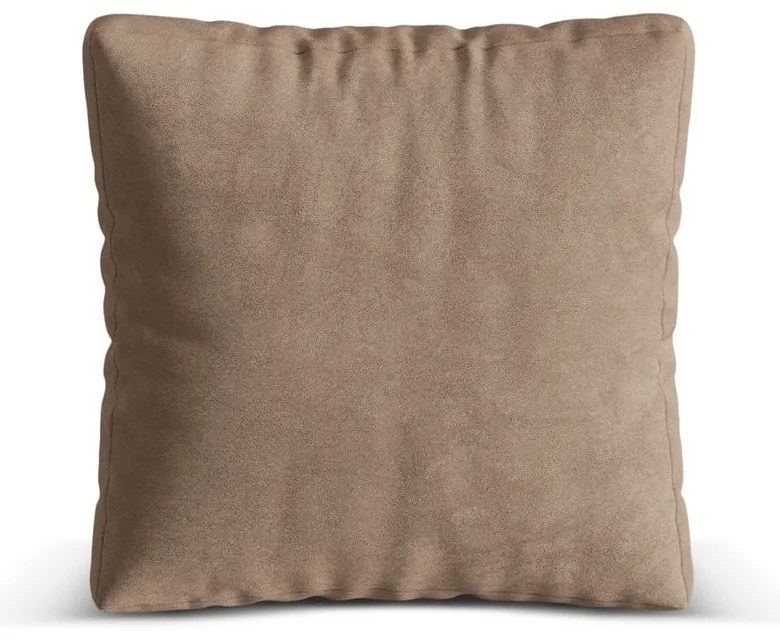 Svetlohnedý zamatový vankúš k modulárnej pohovke Martina – Micadoni