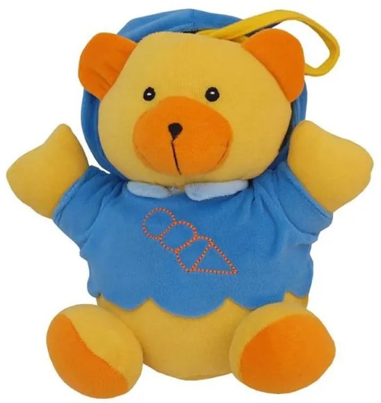 BABY MIX Detská plyšová hračka s hracím strojčekom Baby Mix medvedík modrý