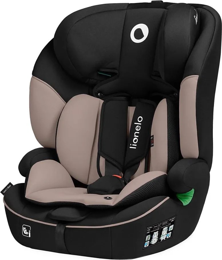 Lionelo - Detská autosedačka LEVI i-Size 76-150 cm béžová (Latte)
