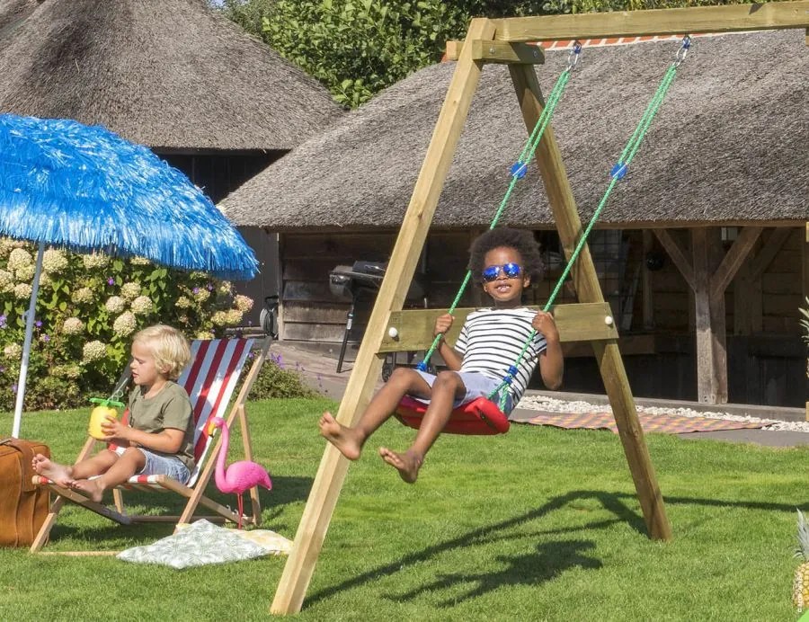 Ihrisko Jungle Mansion so šmykľavkou a modulom 1-Swing Frame 2.0