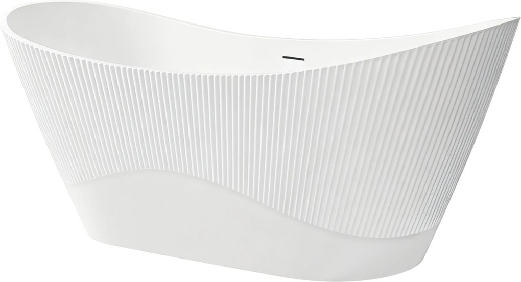 Rea Atena, voľne stojaca vaňa 1700x730x710 mm, biela, biely click-clack, REA-W0127