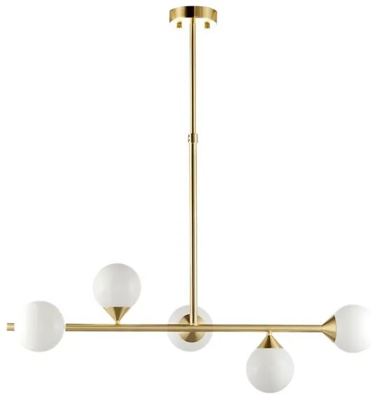 Endon 101347 - Luster na tyči OTIS 5xG9/3W/230V zlatý