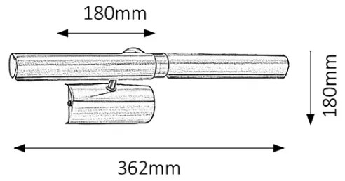 Rabalux 3642 - Obrazové svietidlo PICTURE LIGHT 2xE14/40W/230V