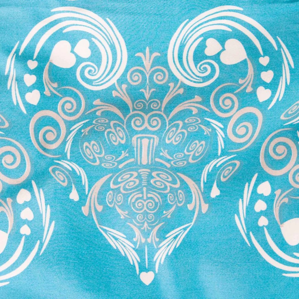 SATÉNOVÉ POSTEĽNÉ OBLIEČKY SATYNLOVE 1503/1 200X220 CM, 2KS 70X80 CM VZOROVANÉ