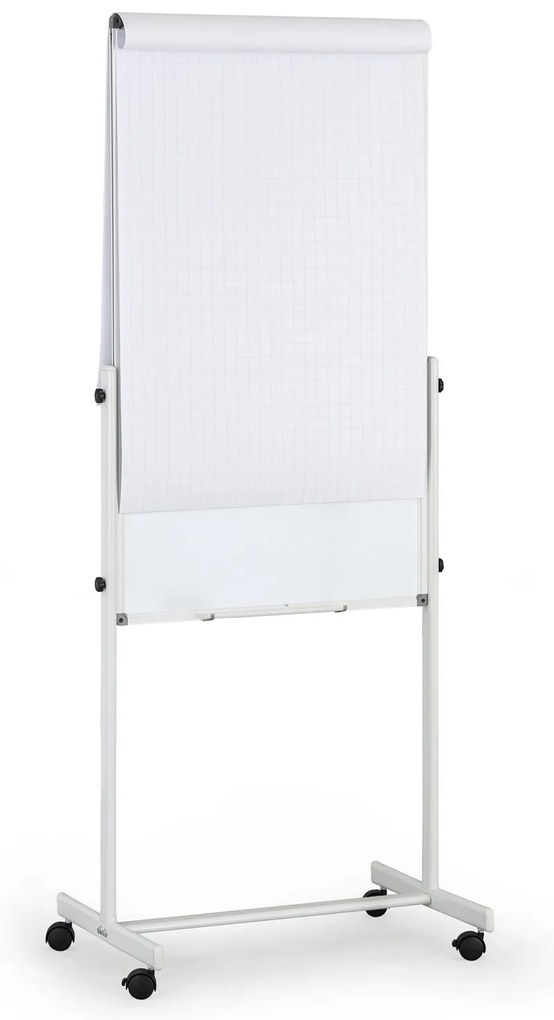 Mobilná tabuľa, flipchart, kombinovaný povrch, 1200 x 700 mm