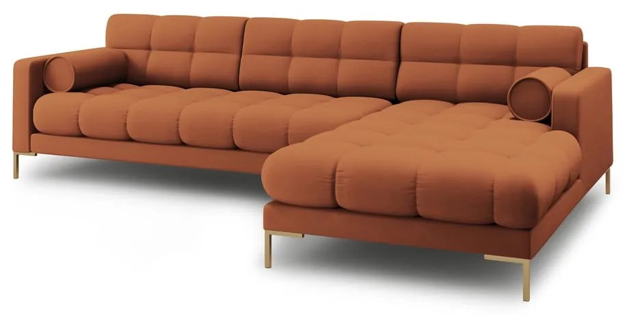 Rohová pohovka v tehlovej farbe (pravý roh) Bali – Cosmopolitan Design