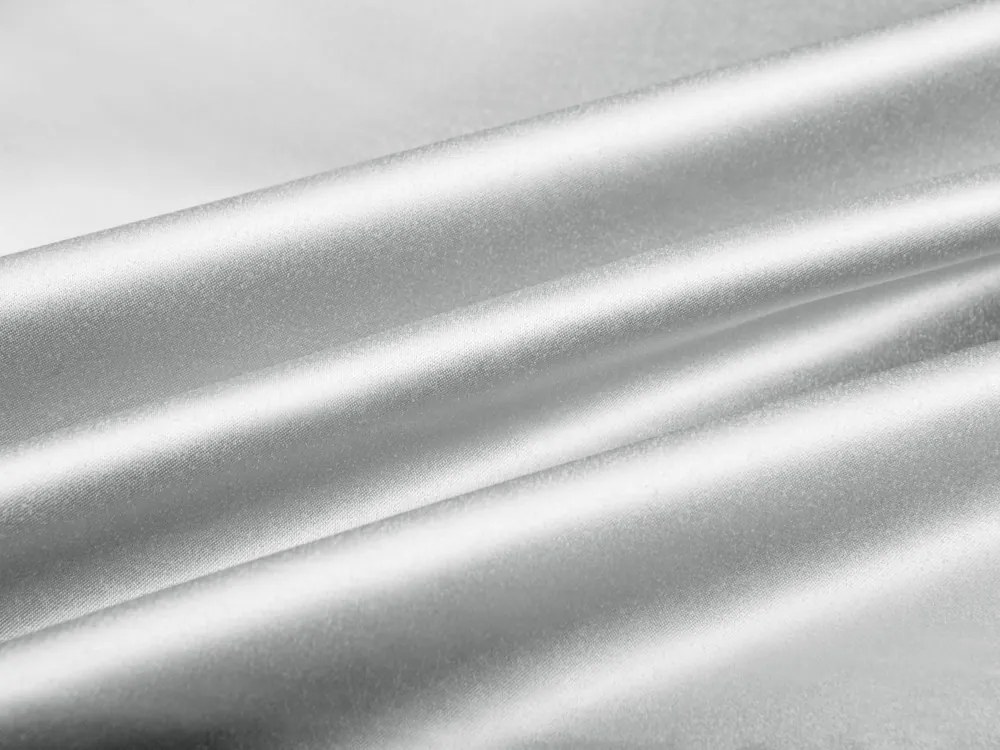 Biante Saténový oválny obrus polyesterový Satén LUX-011 Strieborný 100x140 cm